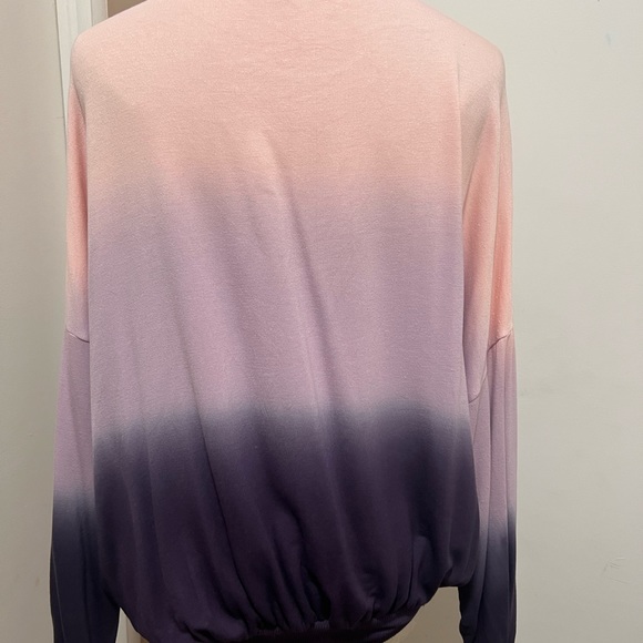 Young Fabulous & Broke Juliette Ombre Peach Purple Crewneck Sweatshirt Size XS - Picture 4 of 8